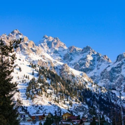 Shymbulak Mountain Resorts Ski Slopee Almaty Kazakhstan